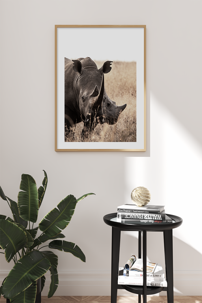 Black Rhino Poster
