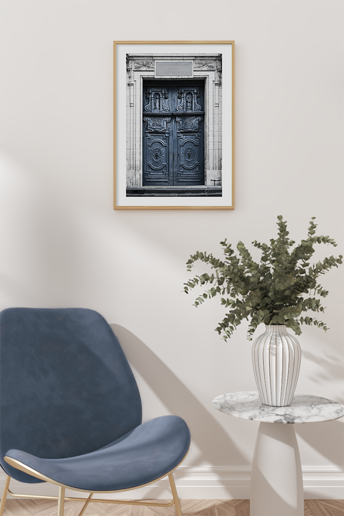 Dark Blue Door Poster