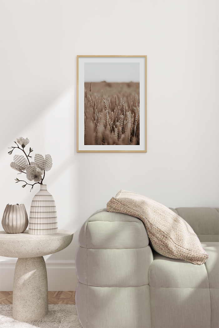 Autumn Wheat Field Poster