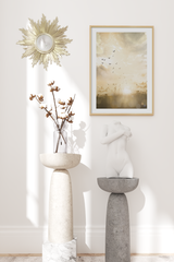 Flying Bird Golden Sunset Photo Poster