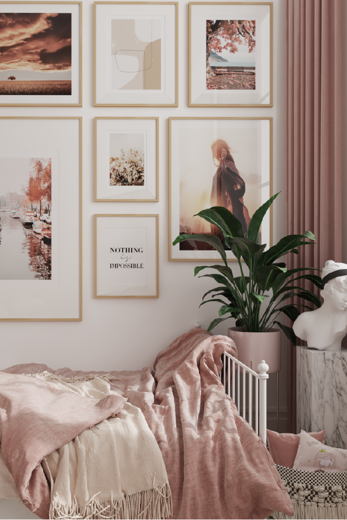 Boho Girl in the Dawn Poster