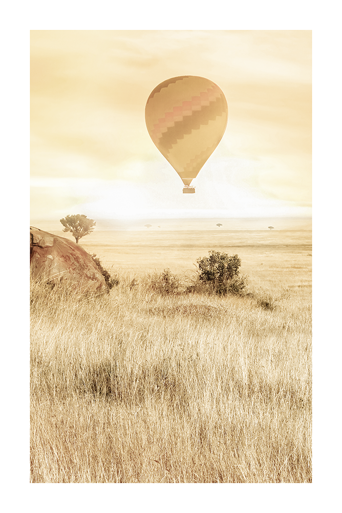 Floating Hot Air Balloon Poster No.2