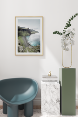 Sea Mountain Nature Poster