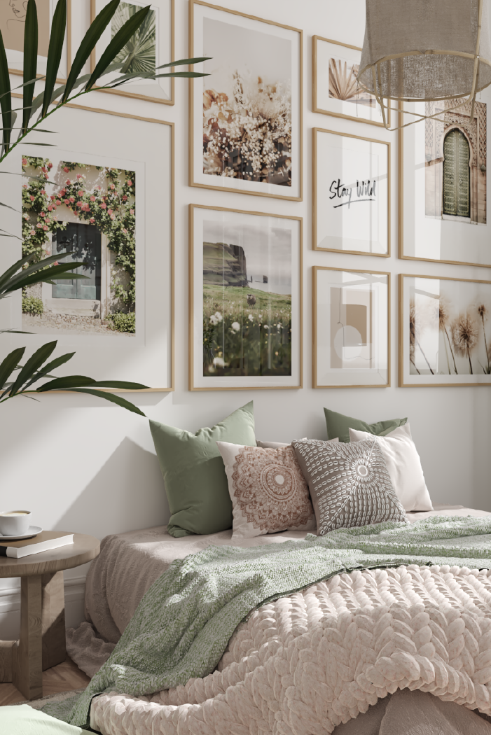 Sheep in the Grassland Poster