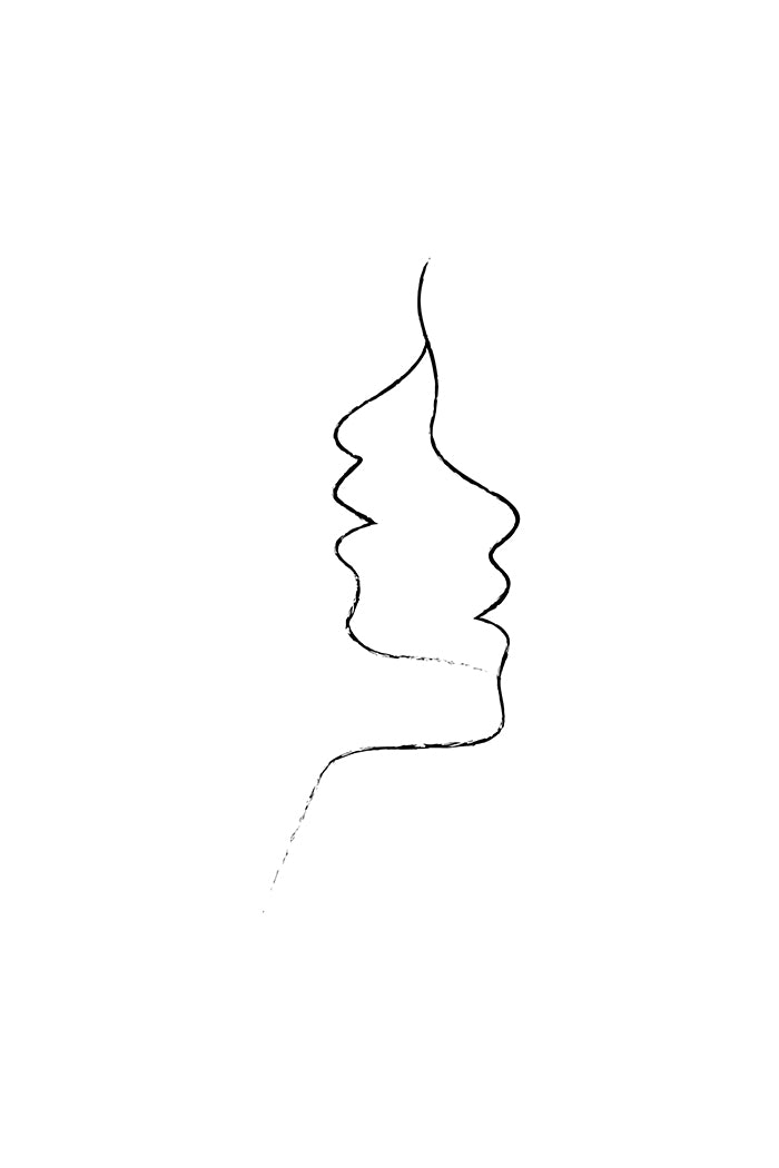 Interweave Face Line Poster