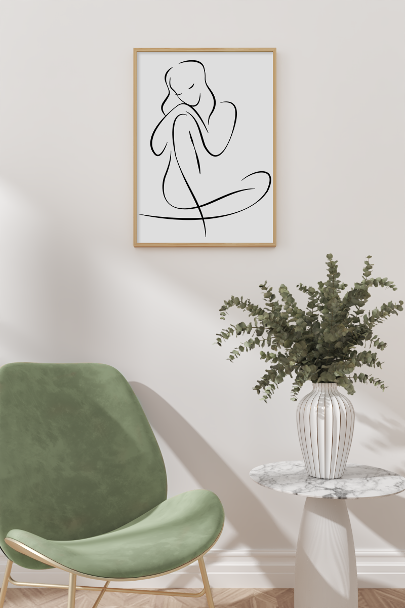 Pondering Abstract Art Print