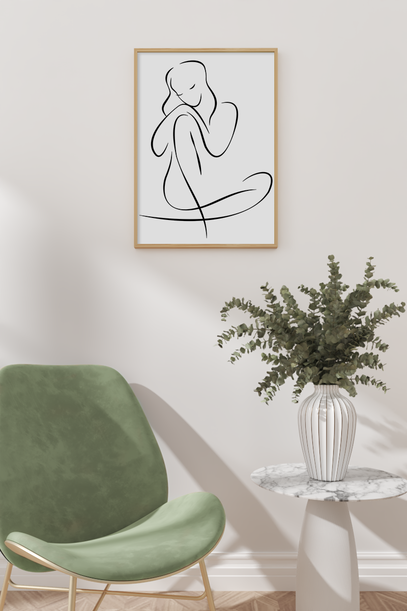 Pondering Abstract Art Print