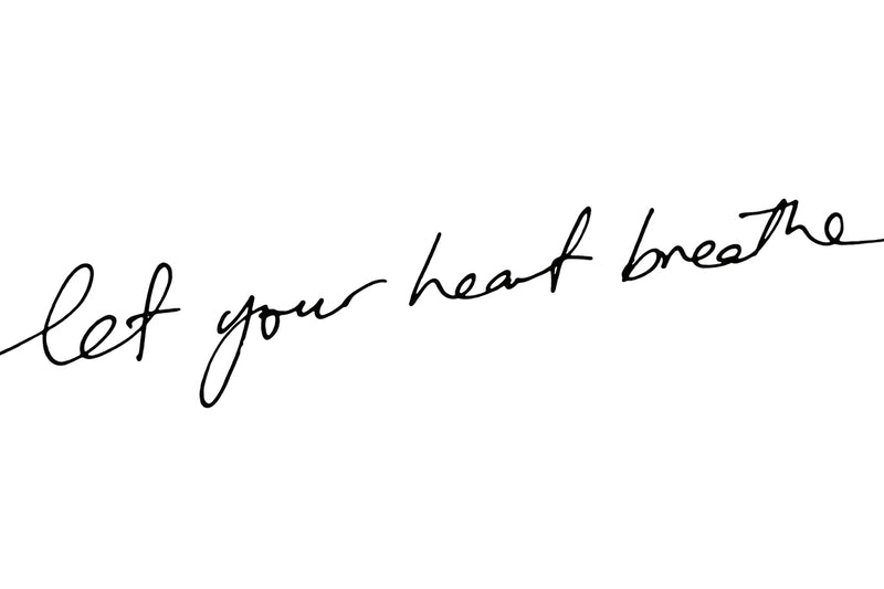 Let Your Heart Breathe Poster