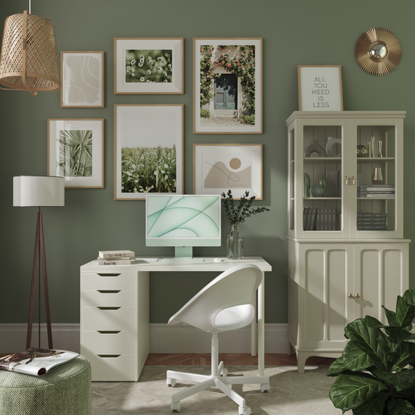 Green Wall Art Ideas Modern Home Office Decor Teen Room Inspiration Botanical Print Decor