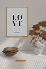 Definition of Love Art Print