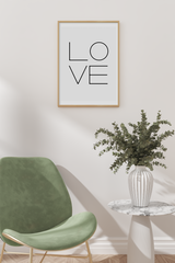 Love Typography No.2 Poster
