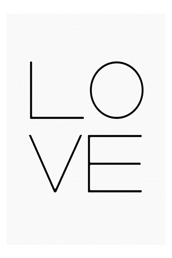 Love Typography No.2 Poster