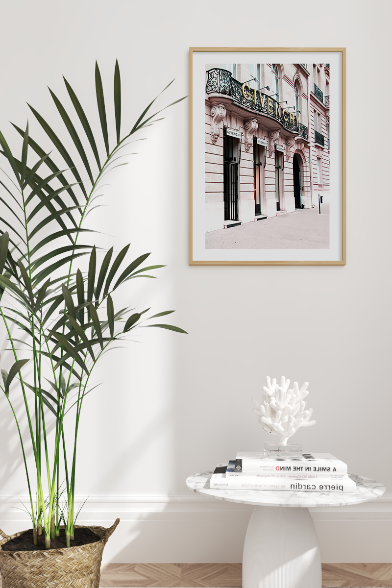 Pink High Street Main Street Poster