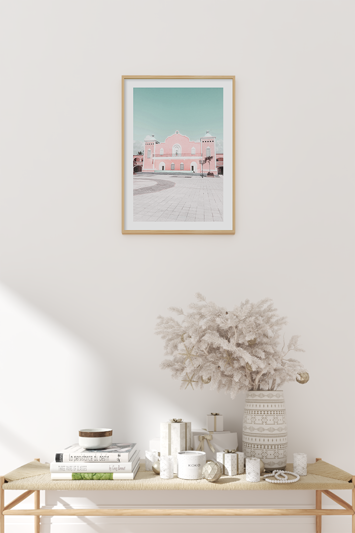 Pink Isabel Manor Poster