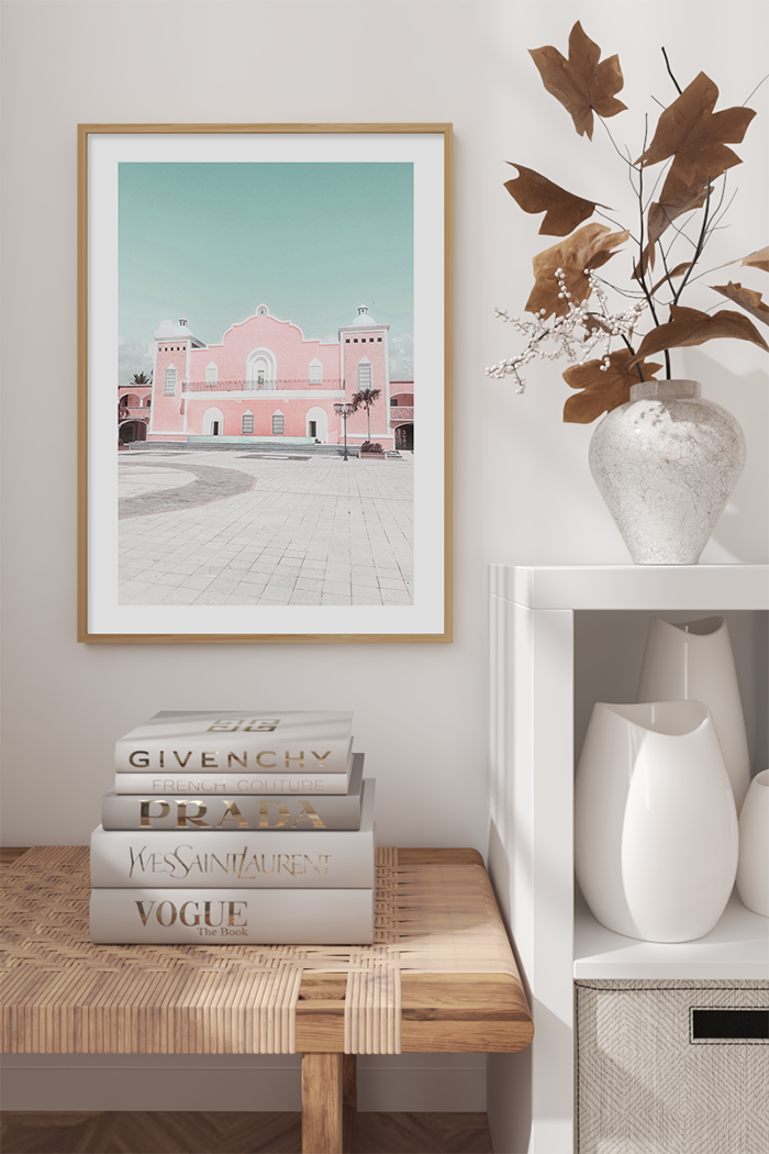 Pink Isabel Manor Poster