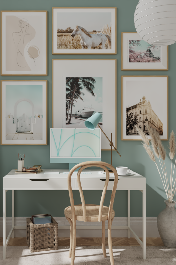 Yacht in the Coast Poster