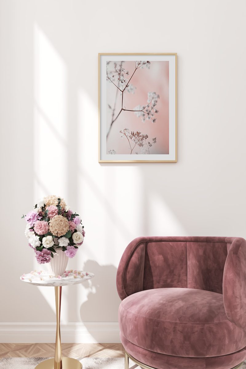 Cow Parsley Close Up Poster