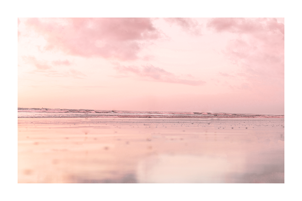 Sunset Glow Seaside Poster