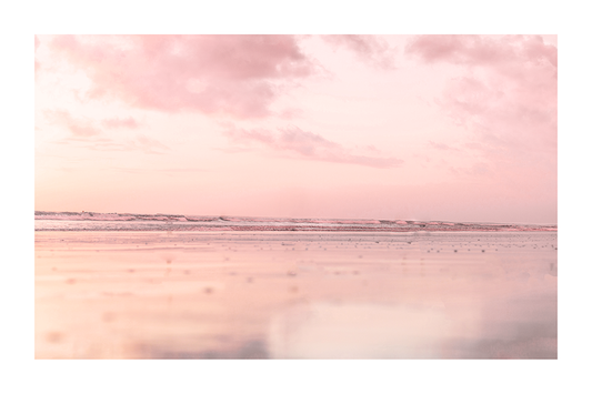 Sunset Glow Seaside Poster