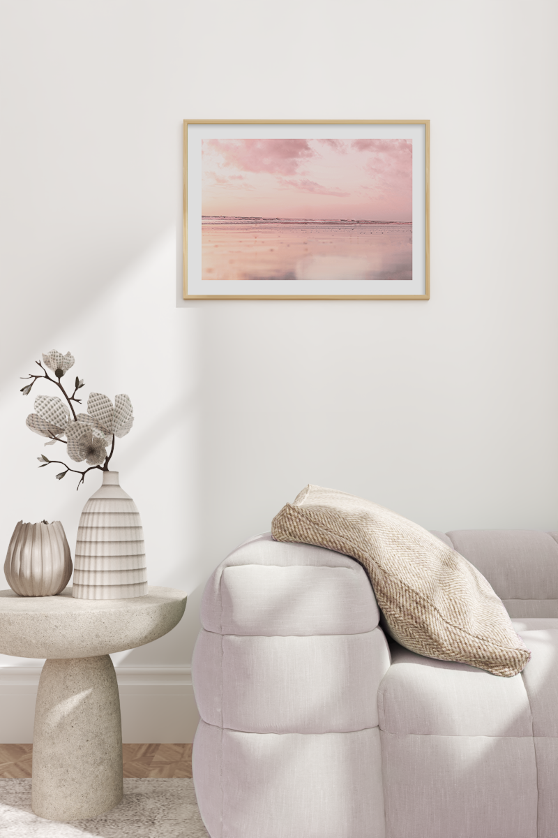 Sunset Glow Seaside Poster