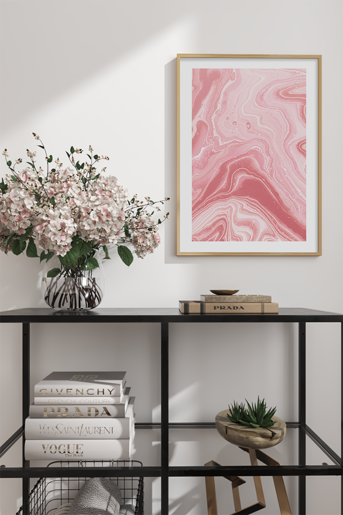 Pink Fluid Poster