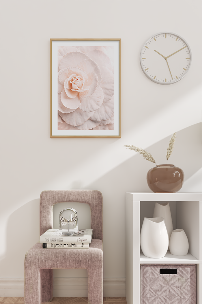 Pink Rose Petal Poster