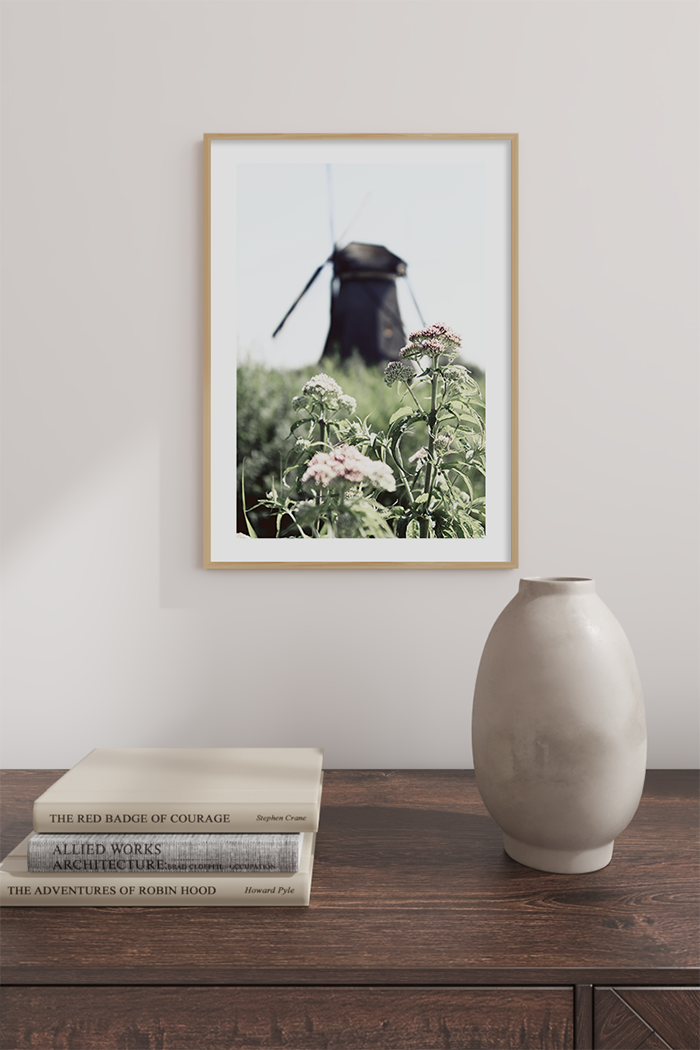 Blurry Wild Flower Poster