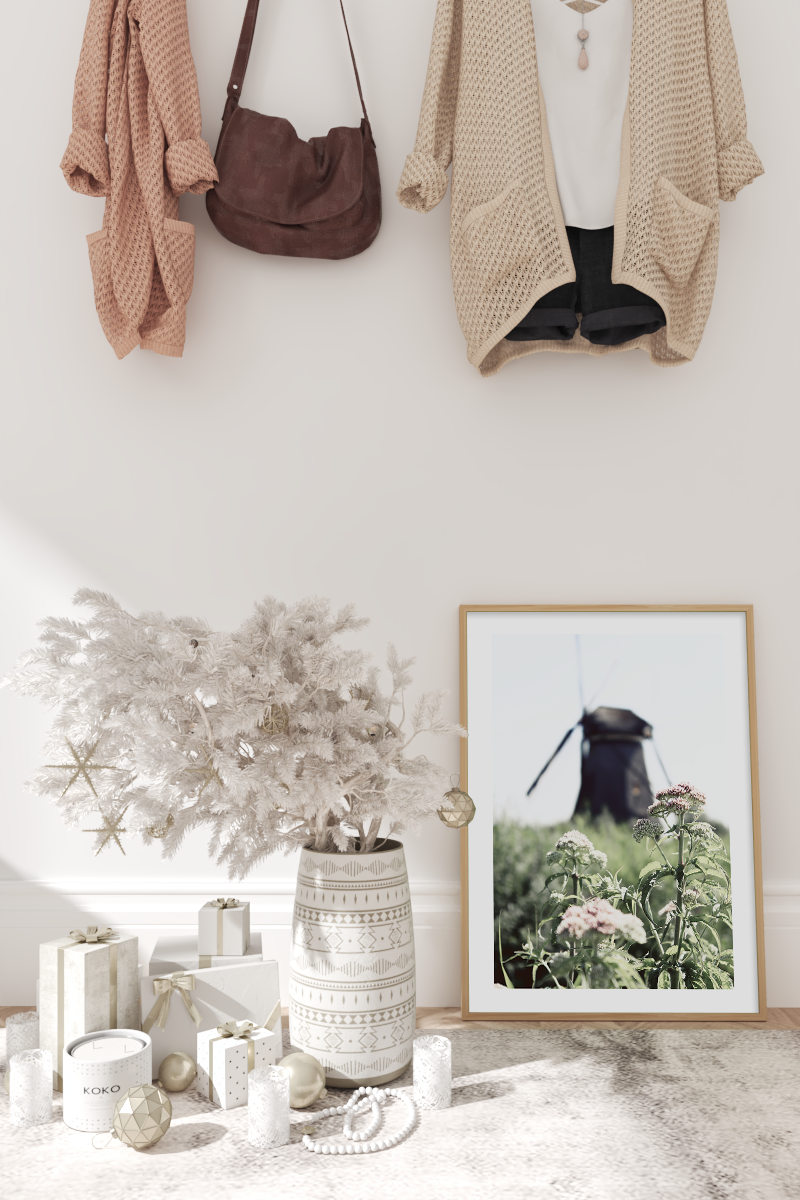 Blurry Wild Flower Poster