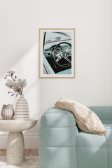Close Up of Vintage Car Poster