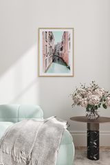 River Between Pink House Poster