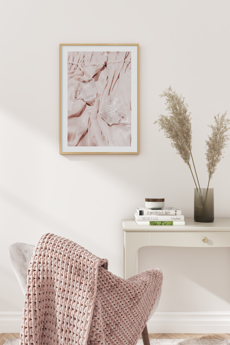 Shining Glass Cup Poster