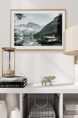 Harmonious Lakeside Cottage Poster