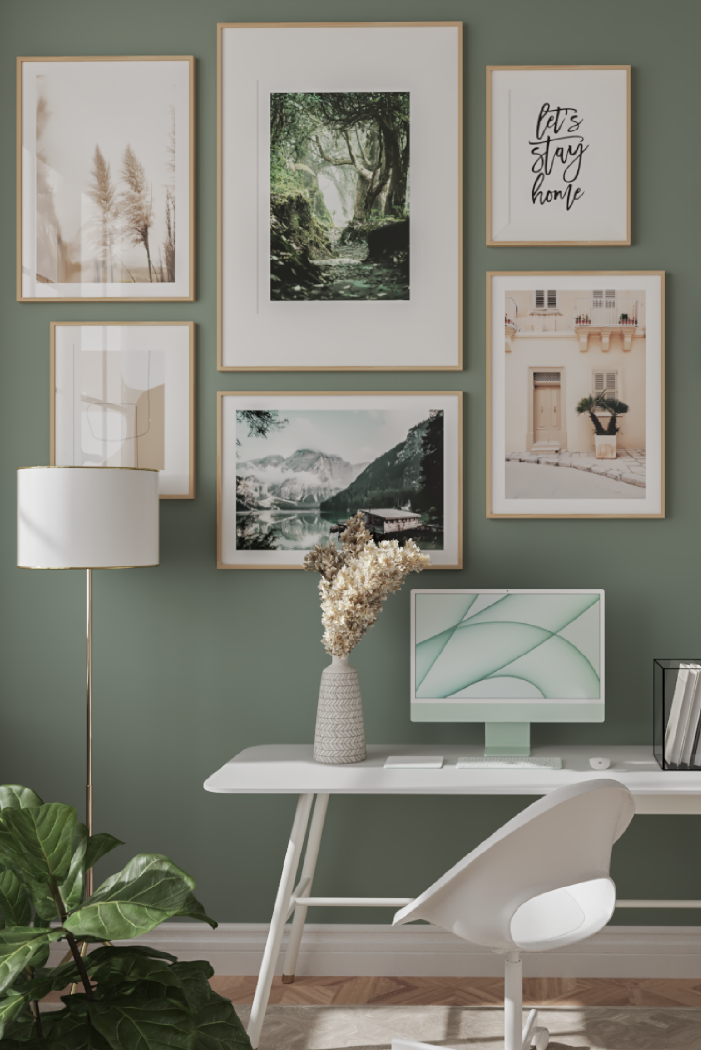 Harmonious Lakeside Cottage Poster
