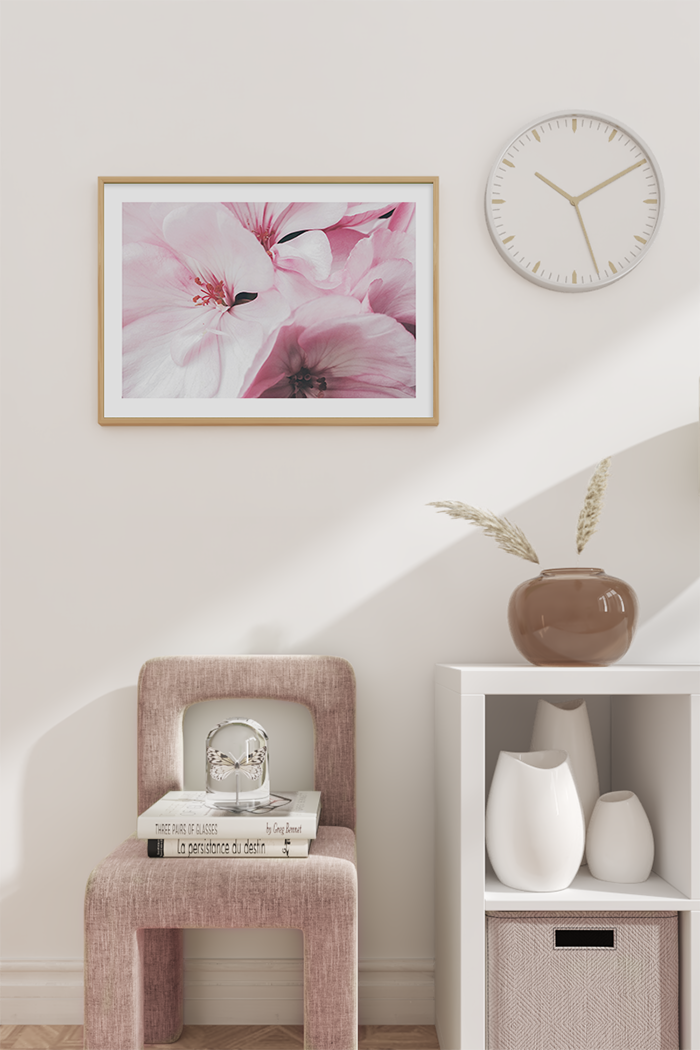 Blooming Pink Lily Poster