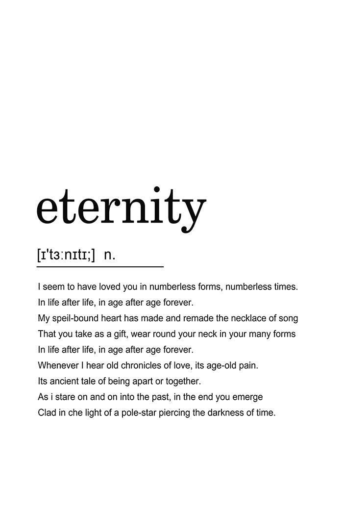 Eternity Definition Poster