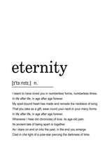 Eternity Definition Poster