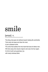 Smile Definition Poster
