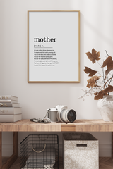 Mother Definition Poster
