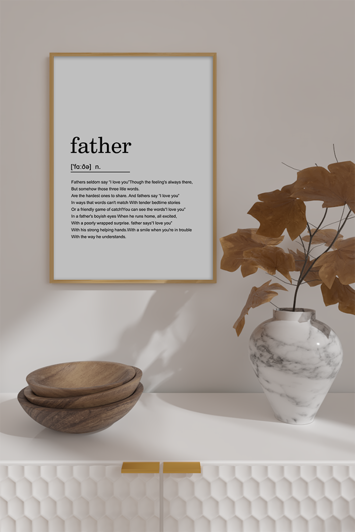 Father Definition Poster
