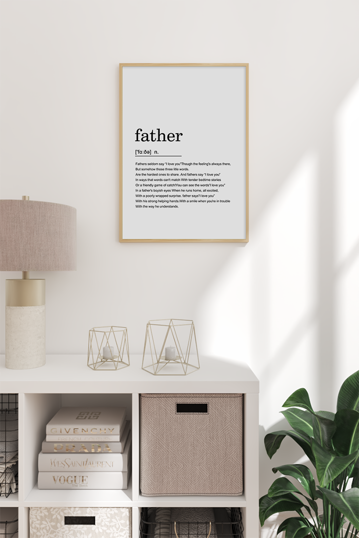 Father Definition Poster