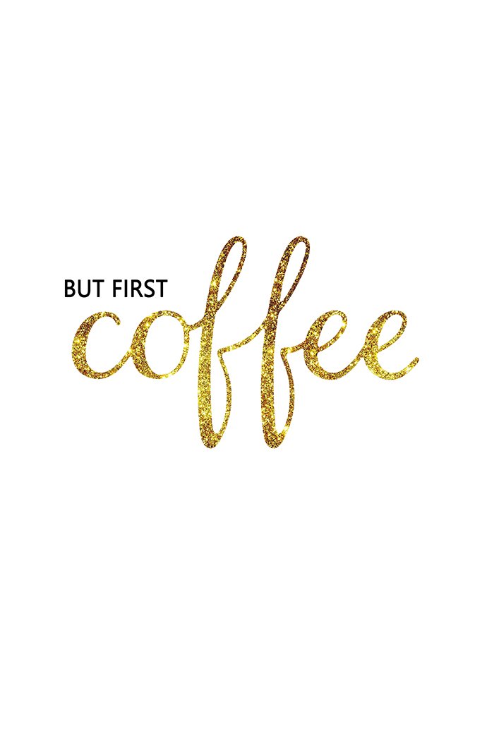 But First Coffee Poster
