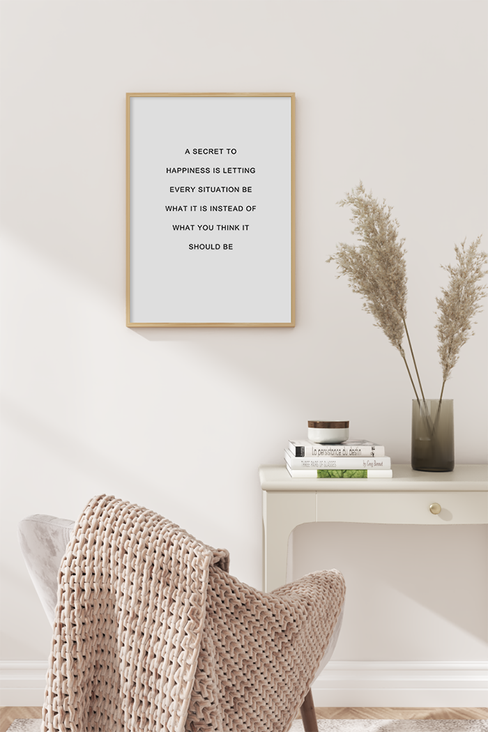 A Secret To Happiness Poster