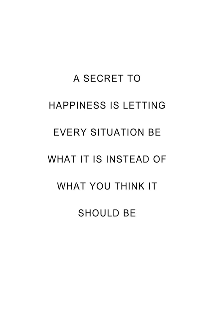 A Secret To Happiness Poster