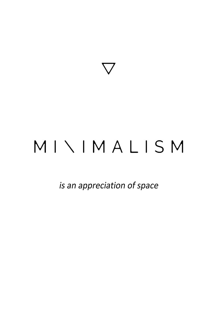 Minimalism Word Poster