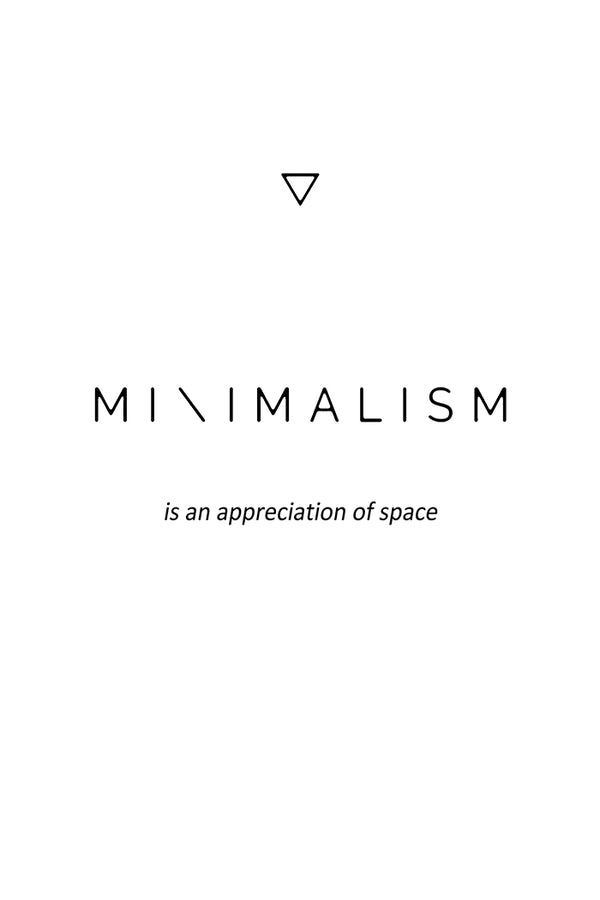 Minimalism Word Poster
