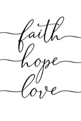 Faith Hope Love Poster