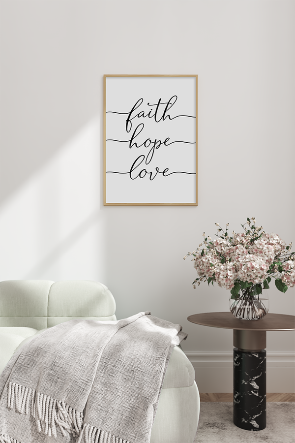 Faith Hope Love Poster