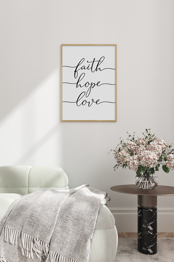 Faith Hope Love Poster