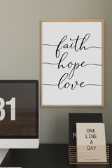 Faith Hope Love Poster