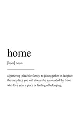 Home Definition Poster